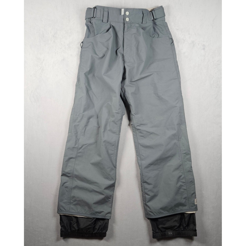 Burton Snowboard Pants Mens Small Gray Biolite Insulated Nylon Ski Winter Sports